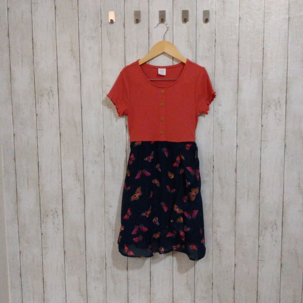 WonderNation Girls 7/8 Short Sleeve Dress